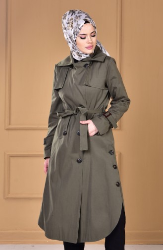 Green Trench Coats Models 50311-04