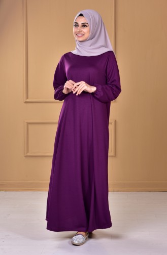 Light Purple Hijab Dress 0006-08