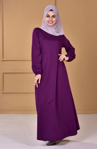 Light Purple Hijab Dress 0006-08