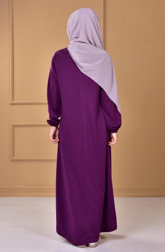 Light Purple Hijab Dress 0006-08