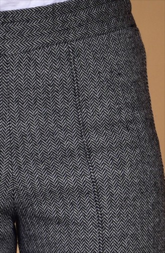 Lastikli Bol Paça Pantolon 1001-03 Siyah