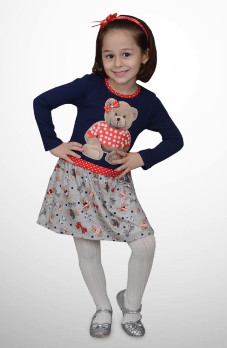 Robe Bleu Marine Sans Manches Pour Fille I.N. - Taille 16, Longueur Genou - Occasion Très Bon état