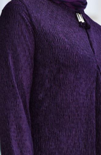 Purple Hijab Dress 1599-07