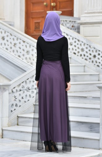 Black Hijab Evening Dress 0605-05