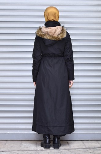 Manteau D`hiver a Fermeture 6771-01 Noir 6771-01