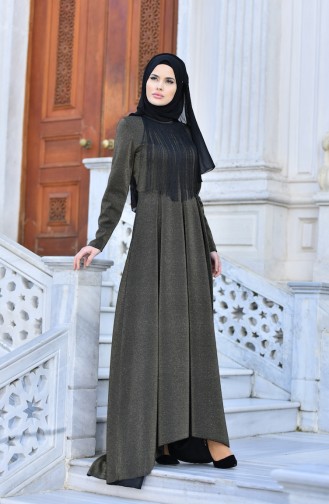 Black Hijab Evening Dress 1007-01