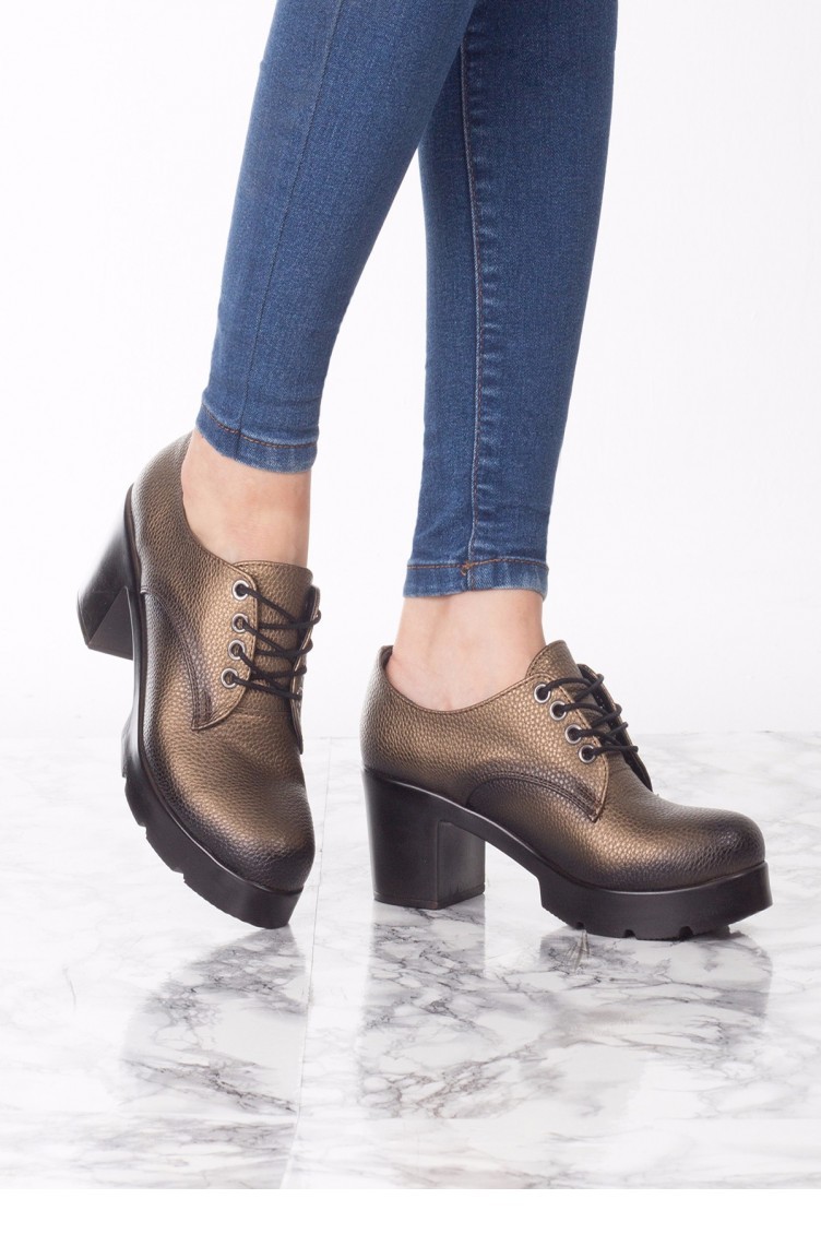 copper shoes and bag
