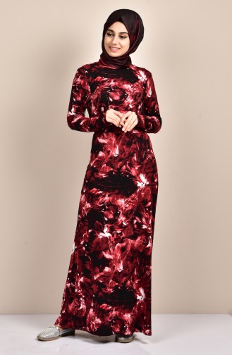 فستان أحمر كلاريت 1601-02