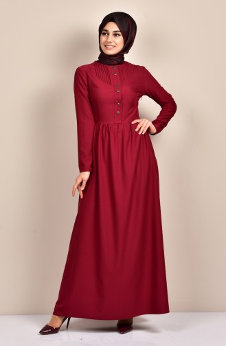 فستان أحمر كلاريت 7160-07