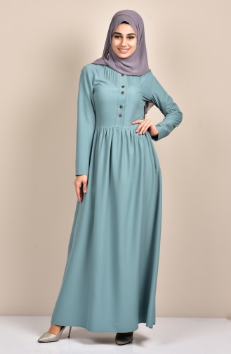 Robe Hijab Vert noisette 7160-02