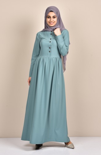 Robe Hijab Vert noisette 7160-02