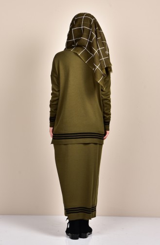 Tunik Etek İkili Takım 3150-02 Haki