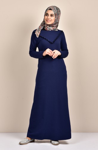 Indigo Hijab Dress 2868-09