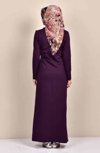 Purple Hijab Dress 2868-04