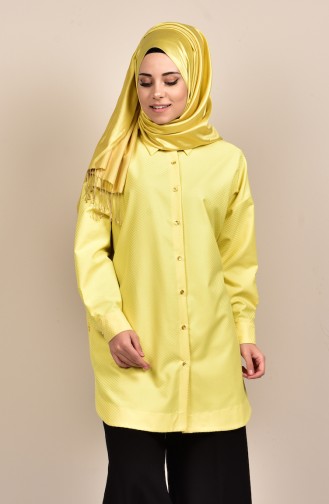 Yellow Overhemdblouse 6040-01
