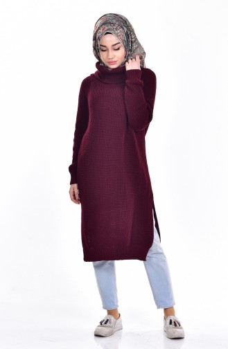 Choker Knitwear Sweater 4023-07 Claret Red 4023-07