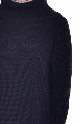 Choker Knitwear Sweater 2034-01 Navy Blue 2034-01