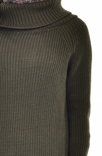 Pull Tricot Col Roulé 4023-03 Khaki 4023-03