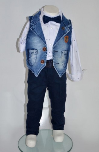 Boy´s Vest Suit 2433-01 Navy Blue 2433-01