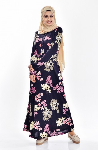 Black Hijab Dress 4081-02