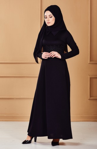 Black Hijab Dress 2140-01