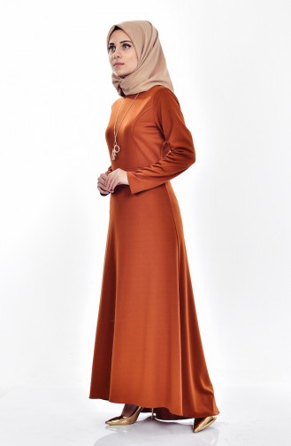 Tan Hijab Dress 3003-05