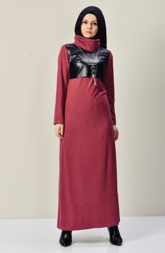 Robe Hijab Rose Pâle 9211-02