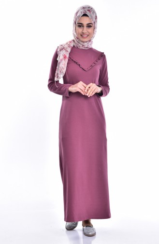 Dusty Rose Hijab Dress 2868-08