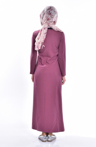 Dusty Rose Hijab Dress 2868-08