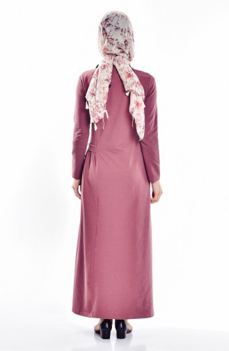 Dusty Rose Hijab Dress 2884-04