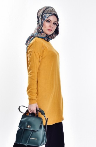 Pull Tricot Manches Chauve Souris 2019-09 Moutarde 2019-09