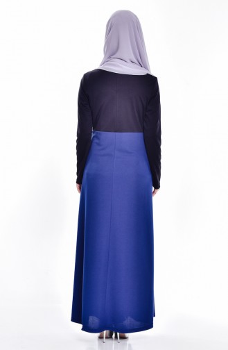 Dark Petrol Hijab Dress 4070-05