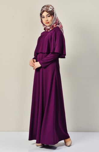 Purple Hijab Dress 4017-03