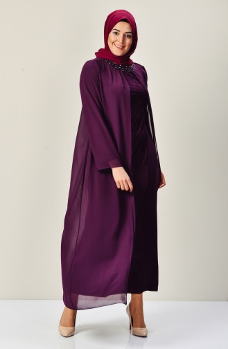 Purple Hijab Dress 5920-05