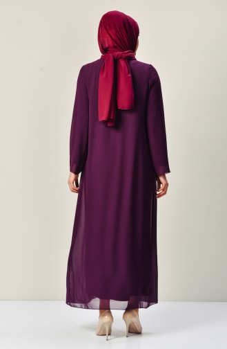 Purple Hijab Dress 5920-05