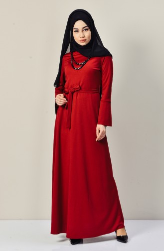 Plum Hijab Dress 4016-06
