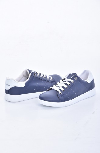 Navy Blue Sport Shoes 0720-04