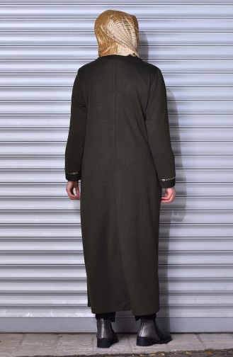 Khaki Abaya 1498-04