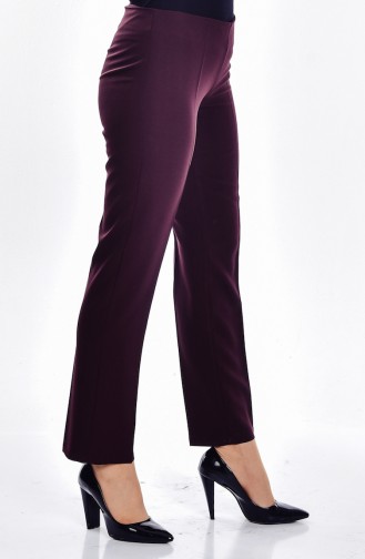 Pantalon Fermeture de Côté 2875-01 Bordeaux Foncé 2875-01