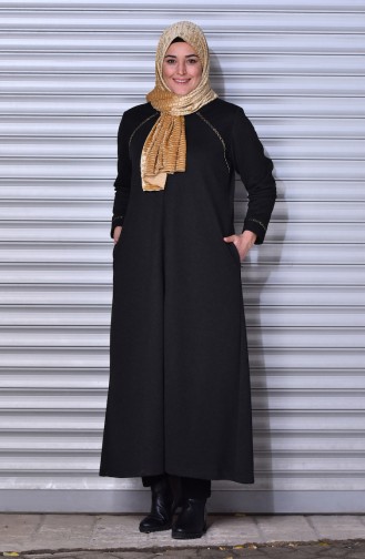 Black Abaya 1498-01