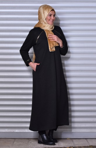 Black Abaya 1498-01