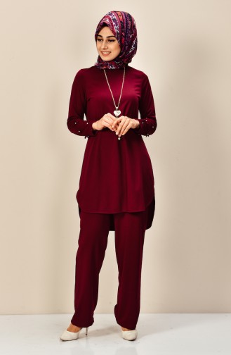 Claret Red Suit 1068-01