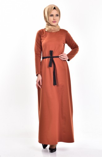 Kupfer Hijab Kleider 5728-09