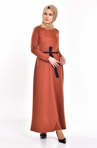 Kupfer Hijab Kleider 5728-09