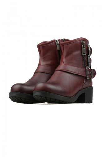 Claret Red Boots-booties 26030-02