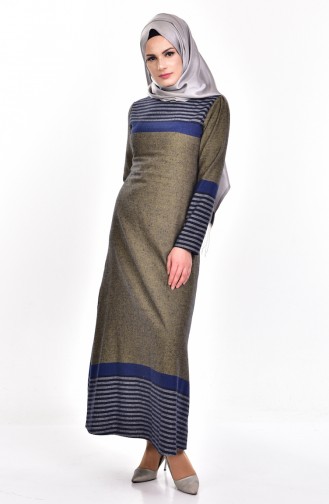 Mustard Hijab Dress 4094-07