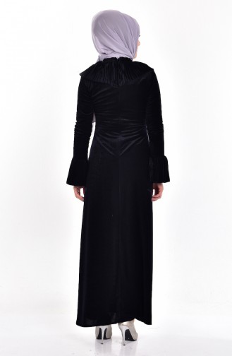 Black Hijab Dress 81488-03