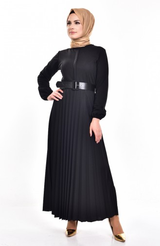 Black Hijab Dress 0195-01