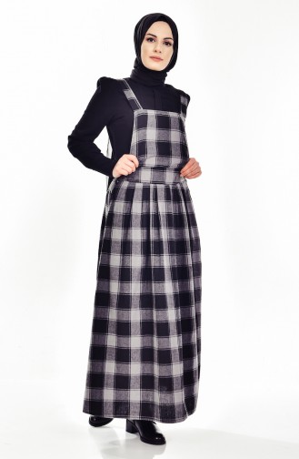 Gray Hijab Dress 1156-03