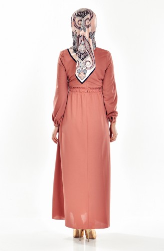 Dusty Rose Hijab Dress 8017-04